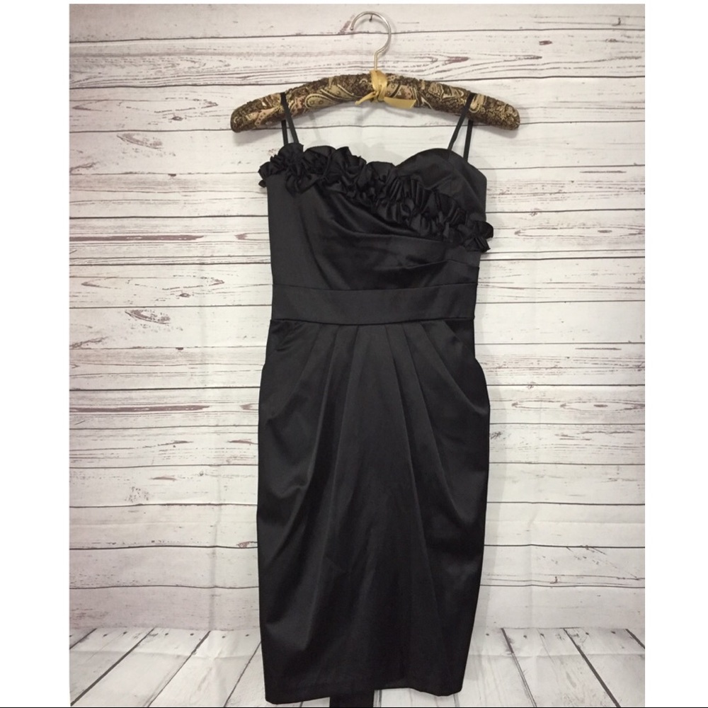 A. Byer Homecoming Black Formal Strapless Dress 3